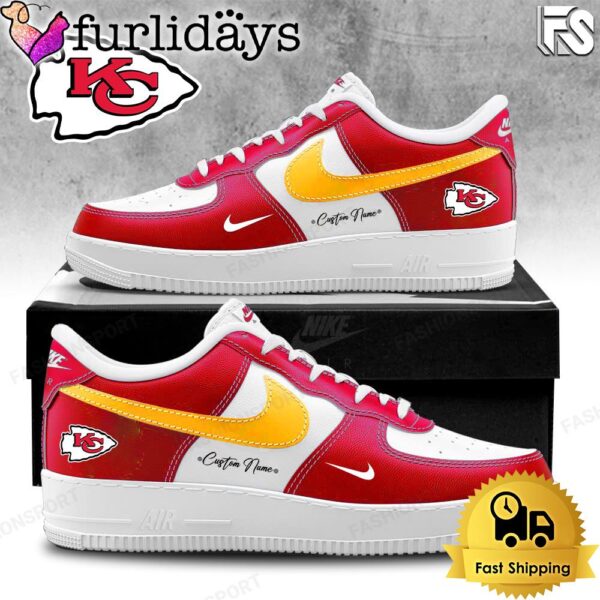 NFL Kansas City Chiefs New Design Limited Custom Air Force 1 Shoes