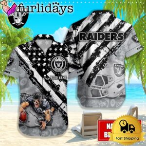 NFL Las Vegas Raiders American Flag…