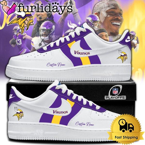 NFL Minnesota Vikings New Design Limited Custom Air Force 1 Shoes