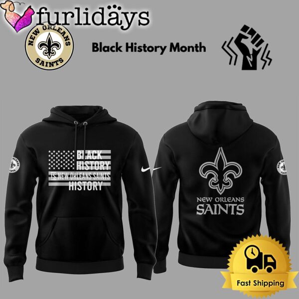 NFL New Orleans Saints Celebrate Black History Month 2025 Hoodie