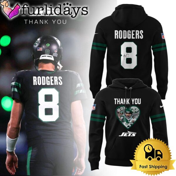 NFL New York Jets 2025 Limited Thank You, Rodgers Hoodie