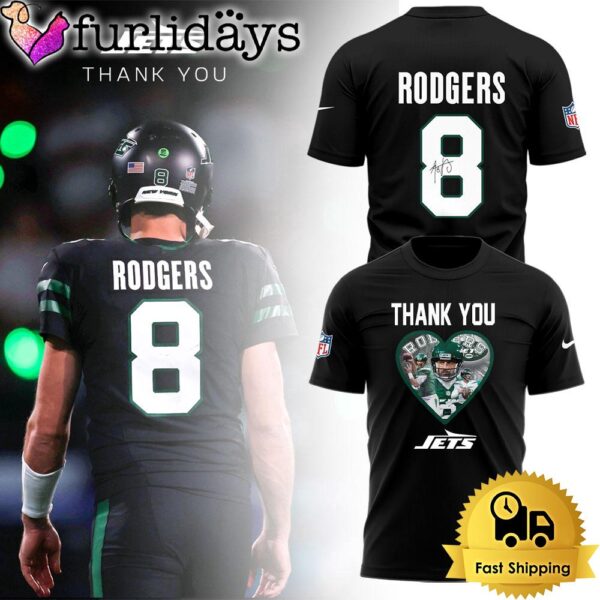 NFL New York Jets 2025 Limited Thank You, Rodgers T Shirt