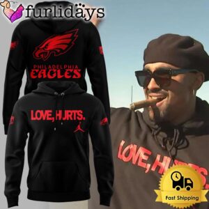 NFL Phialadelphia Eagles Love Hurts Black…