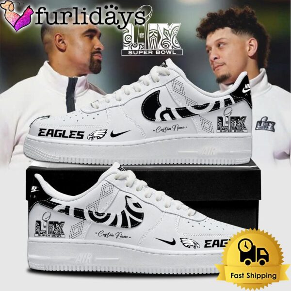 NFL Philadelphia Eagles 2025 Super Bowl LIX Opening Night Custom Air Force 1 Shoes