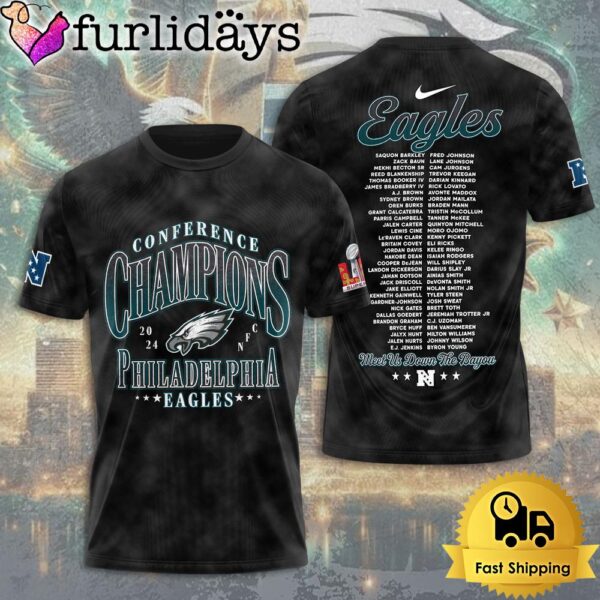 NFL Philadelphia Eagles Big Game 2025 Meet us Down The Bayou T Shirt