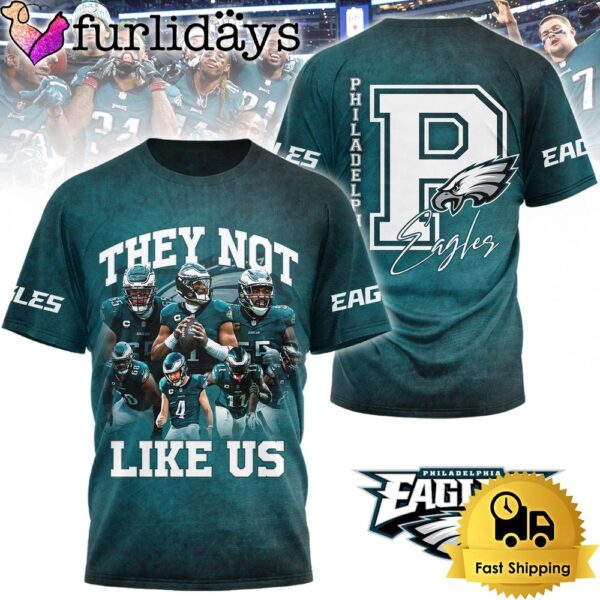 NFL Philadelphia Eagles Football 2025 They Not Like Us T Shirt