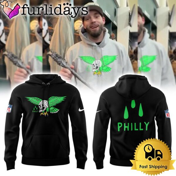 NFL Philadelphia Eagles Philly Skull Limited Black Hoodie