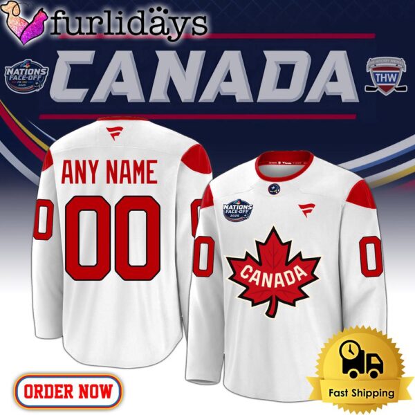 NHL 4 Nations Canada Premium Second Hockey Jersey