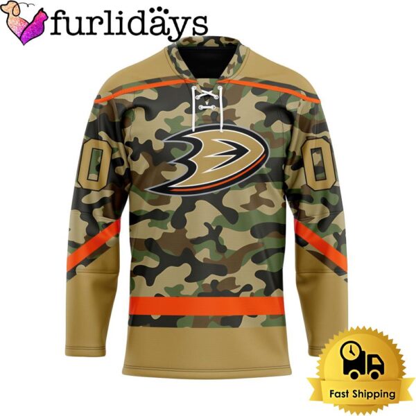 NHL Anaheim Ducks Special Camo Design Custom Name Hockey Jersey, Anaheim Ducks Jersey