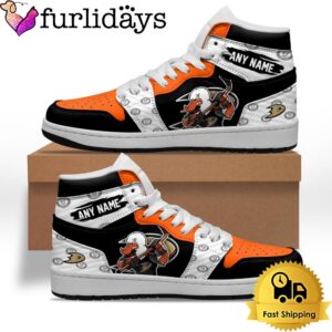 NHL Anaheim Ducks Special Team Mascot Custom Air Jordan 1 Shoes , Mens Sneakers