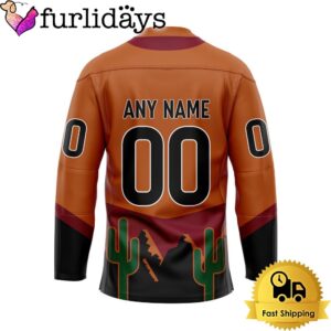 NHL Arizona Coyotes Reverse Retro Custom Name Hockey Jersey