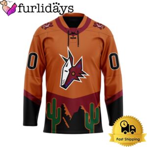 NHL Arizona Coyotes Reverse Retro Custom Name Hockey Jersey