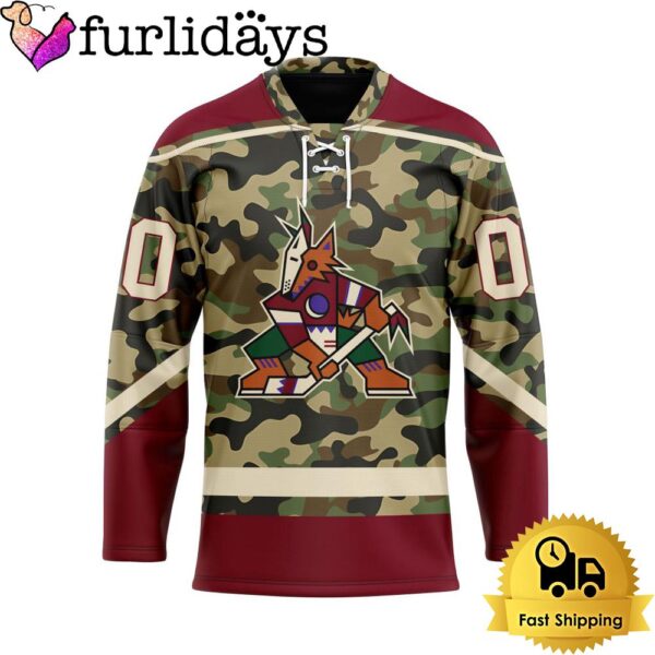 NHL Arizona Coyotes Special Camo Design Custom Name Hockey Jersey, Arizona Coyotes Jersey