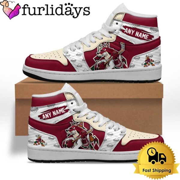 NHL Arizona Coyotes Special Team Mascot Custom Air Jordan 1 Shoes , Mens Sneakers