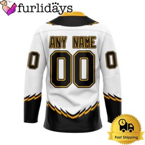 NHL Boston Bruins Reverse Retro Custom Name Hockey Jersey