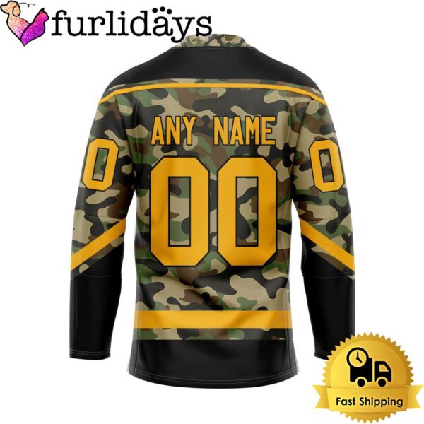 NHL Boston Bruins Special Camo Design Custom Name Hockey Jersey, Boston Bruins Jersey