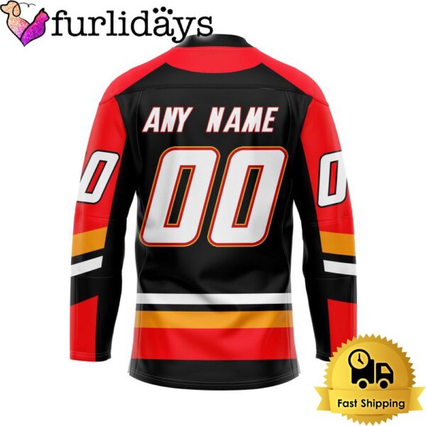 NHL Calgary Flames Reverse Retro Custom Name Hockey Jersey