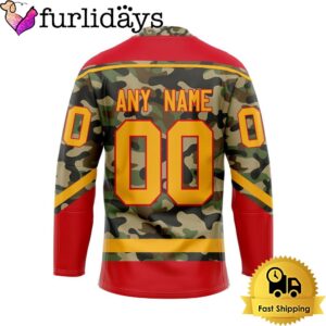 NHL Calgary Flames Special Camo Design Custom Name Hockey Jersey, Calgary Flames Jersey