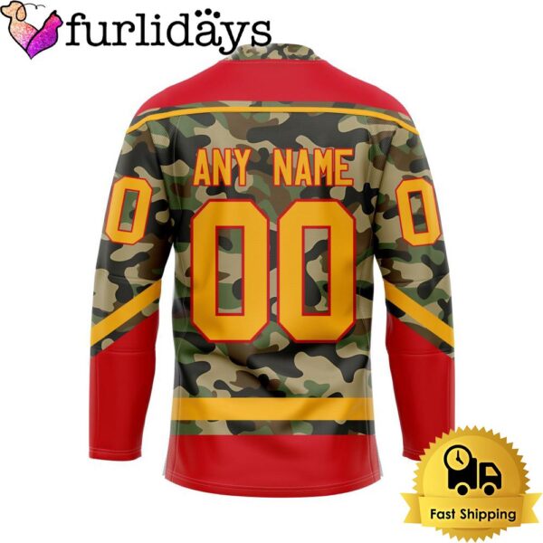 NHL Calgary Flames Special Camo Design Custom Name Hockey Jersey, Calgary Flames Jersey