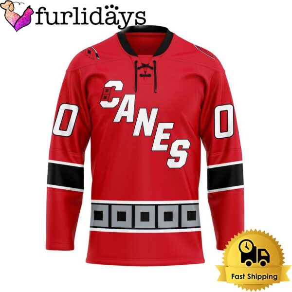 NHL Carolina Hurricanes Reverse Retro Custom Name Hockey Jersey