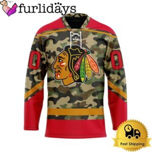 NHL Chicago Blackhawks Special Camo Design Custom Name Hockey Jersey, Chicago Blackhawks Jersey