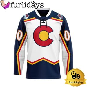 NHL Colorado Avalanche Reverse Retro Custom Name Hockey Jersey