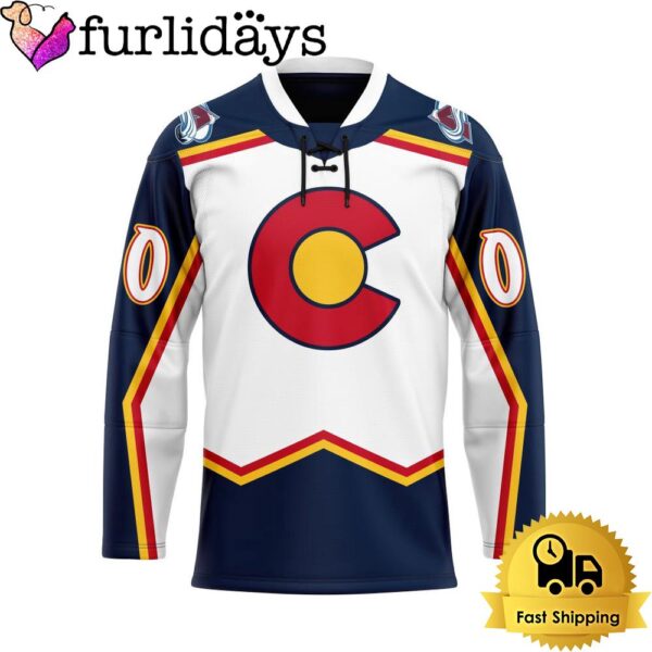 NHL Colorado Avalanche Reverse Retro Custom Name Hockey Jersey