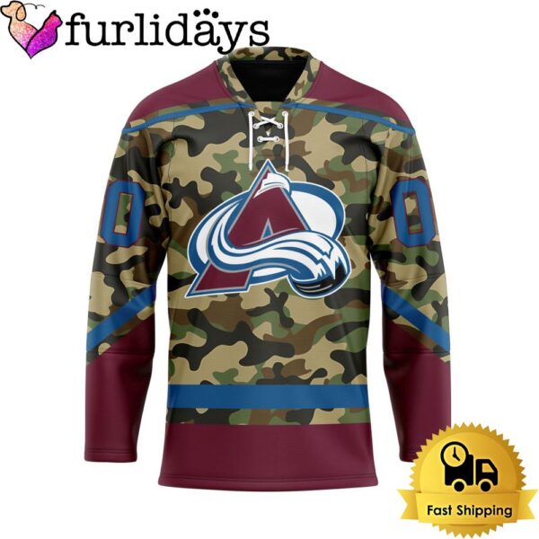 NHL Colorado Avalanche Special Camo Design Custom Name Hockey Jersey, Colorado Avalanche Jersey