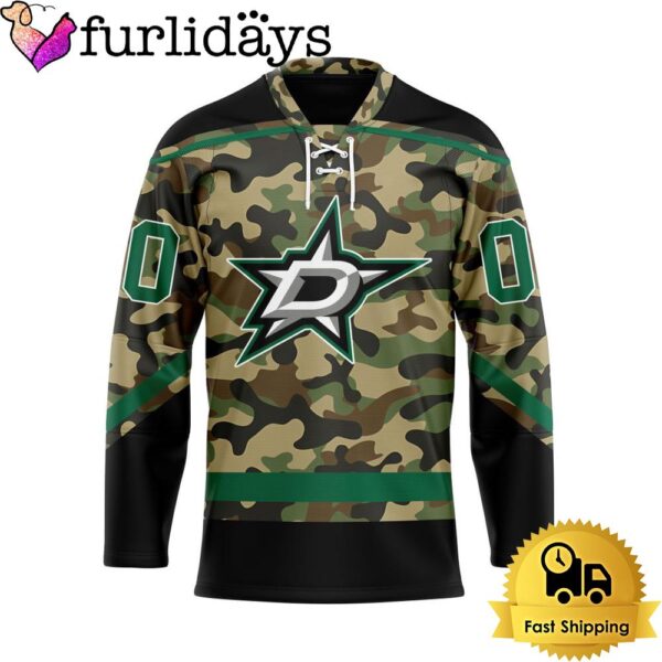 NHL Dallas Stars Special Camo Design Custom Name Hockey Jersey, Dallas Stars Jersey