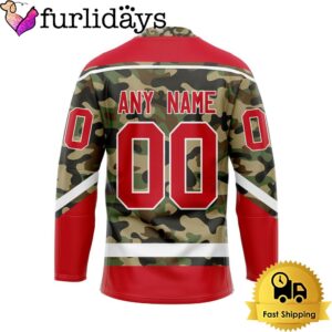 NHL Detroit Red Wings Special Camo Design Custom Name Hockey Jersey, Detroit Red Wings Jersey