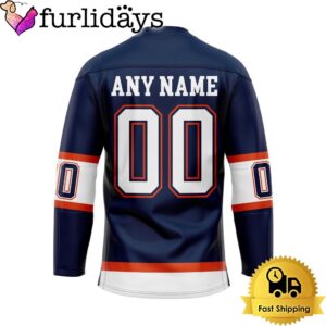 NHL Edmonton Oilers Reverse Retro Custom Name Hockey Jersey