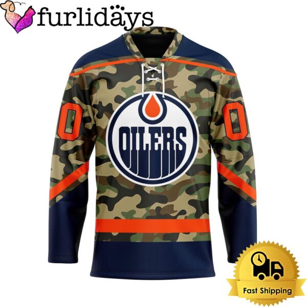 NHL Edmonton Oilers Special Camo Design Custom Name Hockey Jersey, Edmonton Oilers Jersey