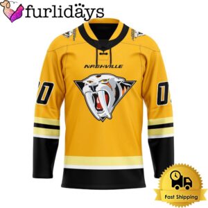 NHL Nashville Predators Reverse Retro Custom…