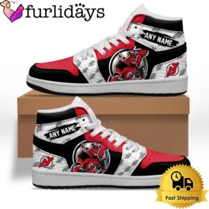 NHL New Jersey Devils Special Team Mascot Custom Air Jordan 1 Shoes , Mens Sneakers