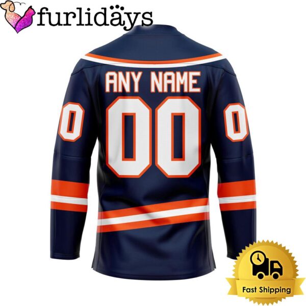 NHL New York Islanders Reverse Retro Custom Name Hockey Jersey