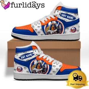 NHL New York Islanders Special Team Mascot Custom Air Jordan 1 Shoes , Mens Sneakers