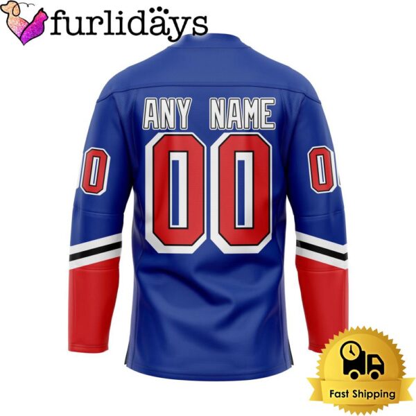 NHL New York Rangers Reverse Retro Custom Name Hockey Jersey