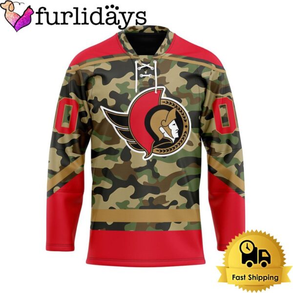 NHL Ottawa Senators Special Camo Design Custom Name Hockey Jersey, Ottawa Senators Jersey