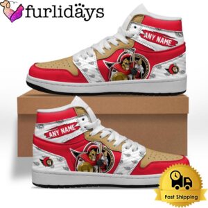 NHL Ottawa Senators Special Team Mascot Custom Air Jordan 1 Shoes , Mens Sneakers