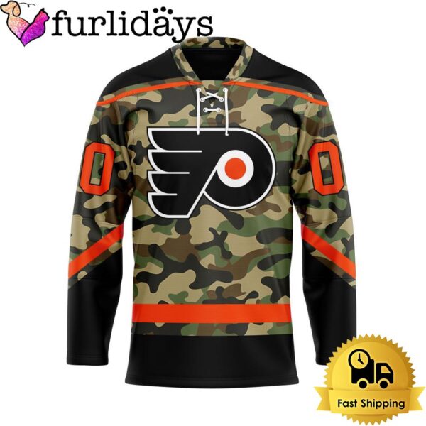 NHL Philadelphia Flyers Special Camo Design Custom Name Hockey Jersey, Philadelphia Flyers Jersey