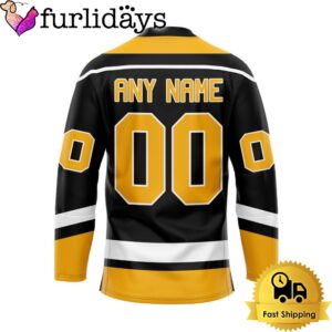 NHL Pittsburgh Penguins Reverse Retro Custom Name Hockey Jersey