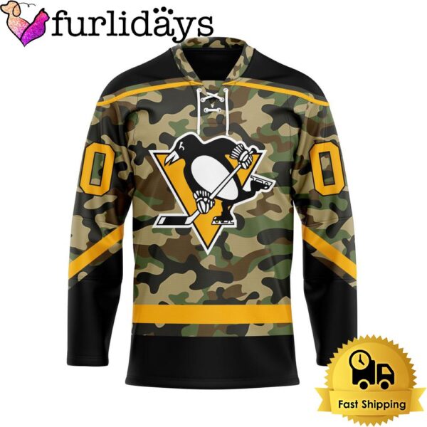 NHL Pittsburgh Penguins Special Camo Design Custom Name Hockey Jersey, Pittsburgh Penguins Jersey