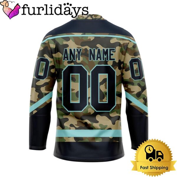 NHL Seattle Kraken Special Camo Design Custom Name Hockey Jersey, Seattle Kraken Jersey