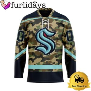 NHL Seattle Kraken Special Camo Design…