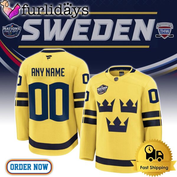 NHL Sweden 4 Nations Face-Off 2025 Hockey Jersey