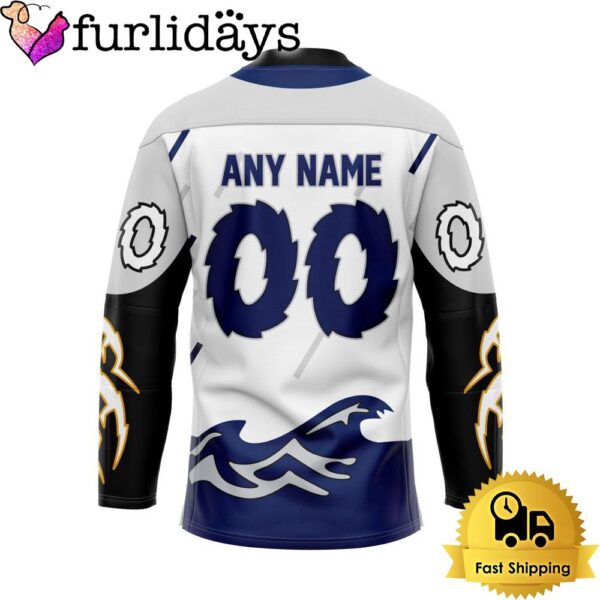 NHL Tampa Bay Lightning Reverse Retro Custom Name Hockey Jersey