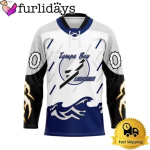 NHL Tampa Bay Lightning Reverse Retro Custom Name Hockey Jersey