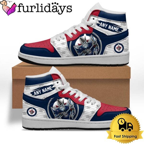 NHL Winnipeg Jets Special Team Mascot Custom Air Jordan 1 Shoes , Mens Sneakers