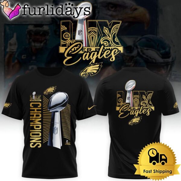 Philadelphia Eagles Super Bowl LIX 2025 Game Day Winner T Shirt