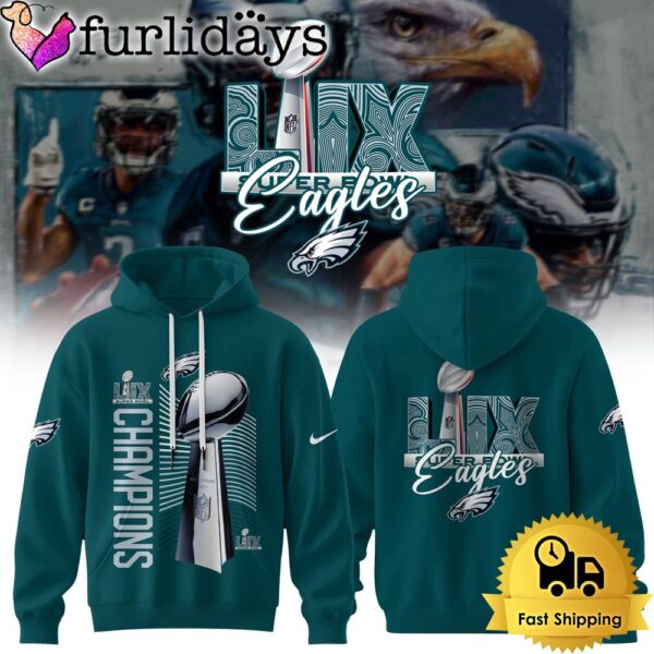 Philadelphia Eagles Super Bowl LIX 2025 Historic Win Hoodie